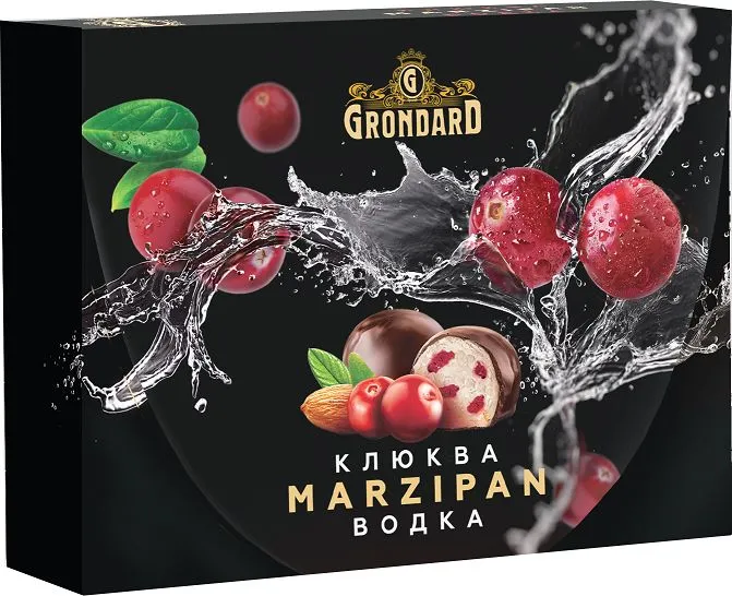  TM Grondard       (10186) Конфеты глазированные Марципановые Клюква и Водка, 98г  в Вичуге