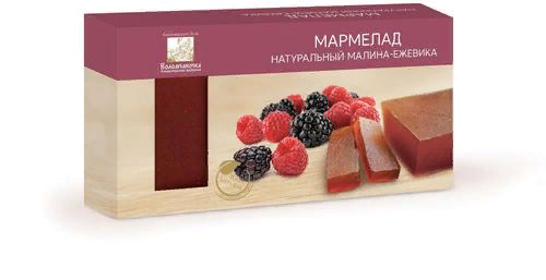  Мармелад пластовый 210г МАЛИНА-ЕЖЕВИКА в Вичуге