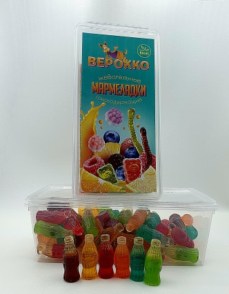  Жевательный мармелад Бутылочки, 250г      в Вичуге